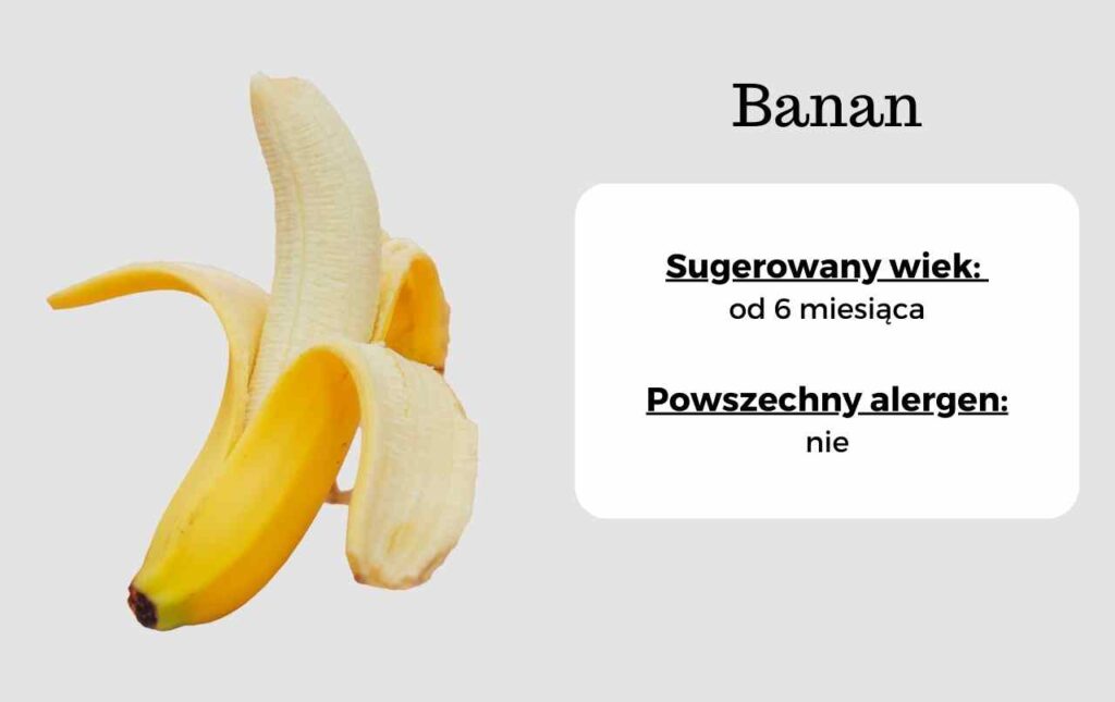 jaki podać banana niemowlakowi BLW
